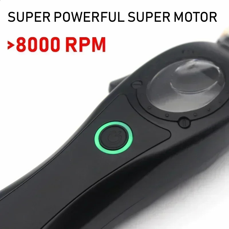 Professional Hair Clipper Electric Mens Trimmer with 8000RPM Seat Charging Large Capacity Battery DLC Coated Blades Barber 241224