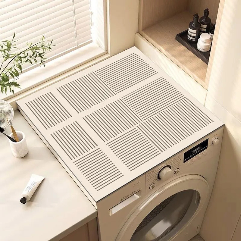Household Washing Machine Cover Countertop Pad Waterproof Tablecloth Dust Cover Microwave Oven Refrigerator Countertop Dust Protection Pad