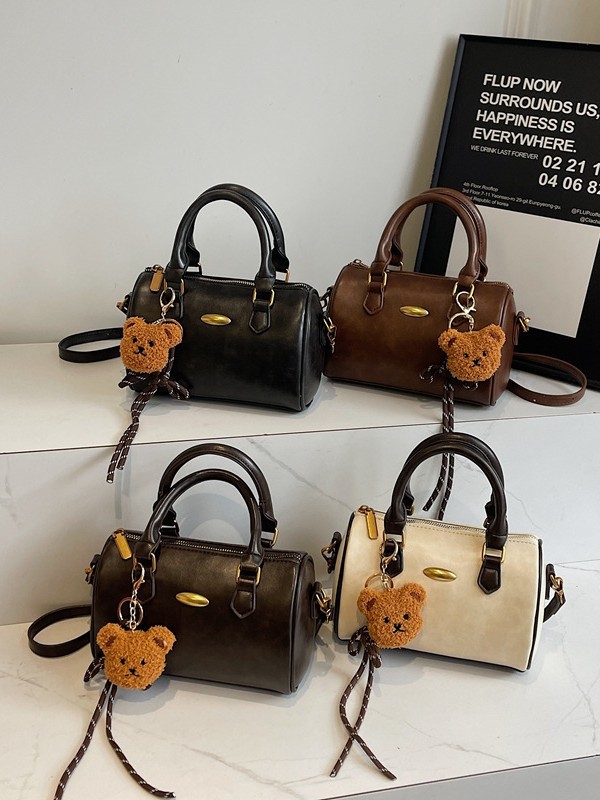 Free Shipping 2025 New Shoulder Bag Women s Flip Up Fashion Designer Trendy Crossbody Bag Black Brown Handbag Cylindrical Bag Casual Wallet Storage Ba