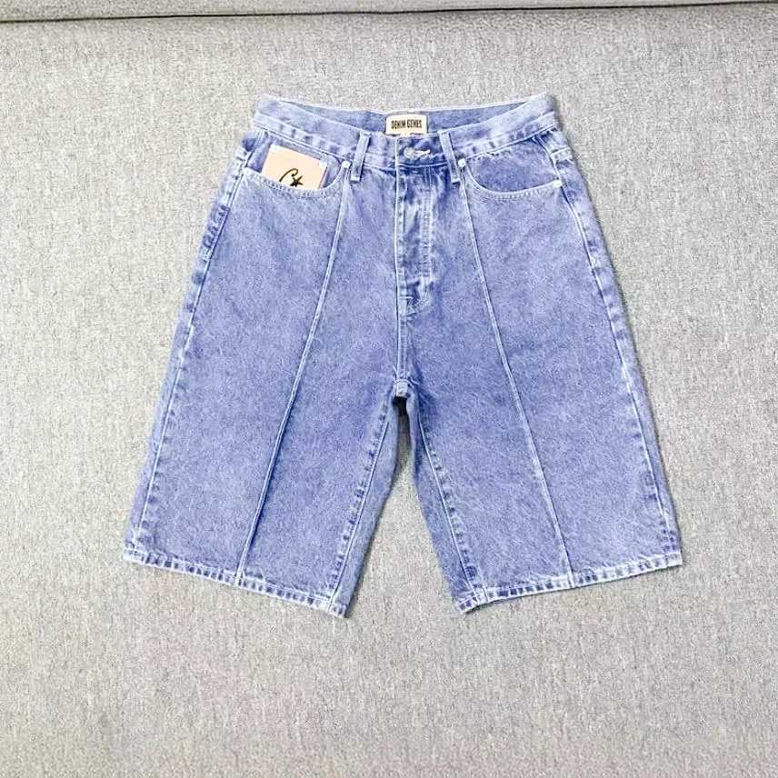 Summer Retro Denim Shorts for Men 2024 New Star Embroidered Hip Hop Sewing Street Washing Trendy Street Casual Sports Shorts W241228