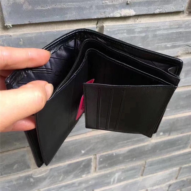 Classical Designer Authentic Thailand Smooth Stingray Skin Male Short Wallet Genuine Exotic Leather Men Small Card Holders Purse