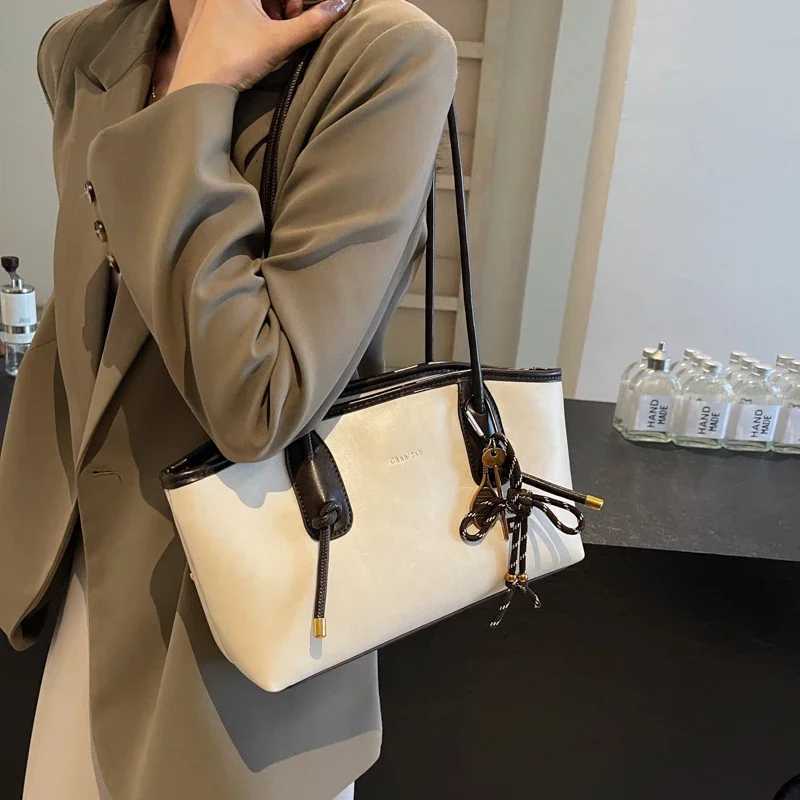 LEFTSIDE PU Leather Shoder Bags For Wen 2024 Winter Y2K Trend Fem Crossbody Bag Lady Handbags And Purses Tote Bag Z250515