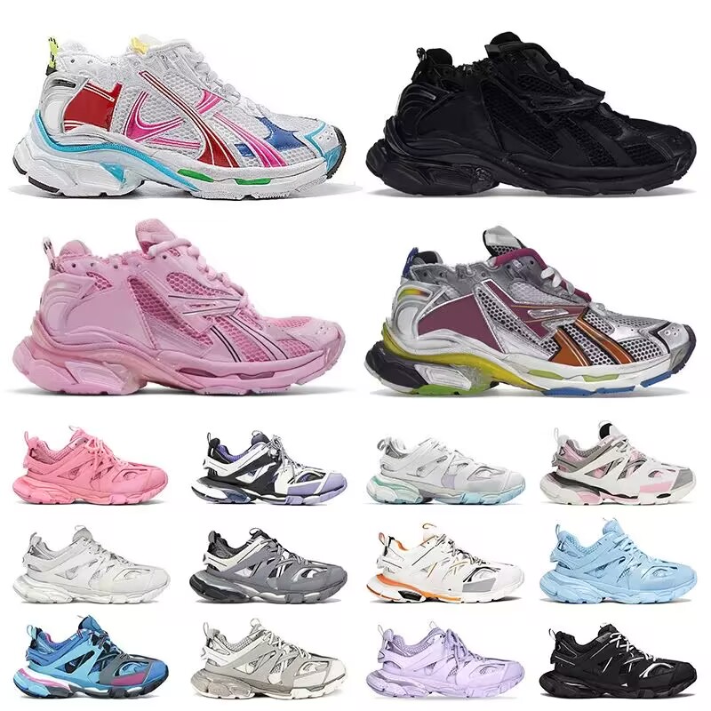 Runner 7 Track 3.0 3XL vintage women men casual shoes P Runners sneaker 7.0 Trainers black white pink blue Bury Deconstruction sneakers