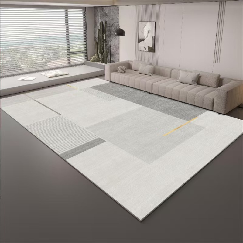 4968-52.88-BB-Beige Minimalist Carpet Comfortable Refreshing Bedroom Rug Easy Care Waterproof Rugs