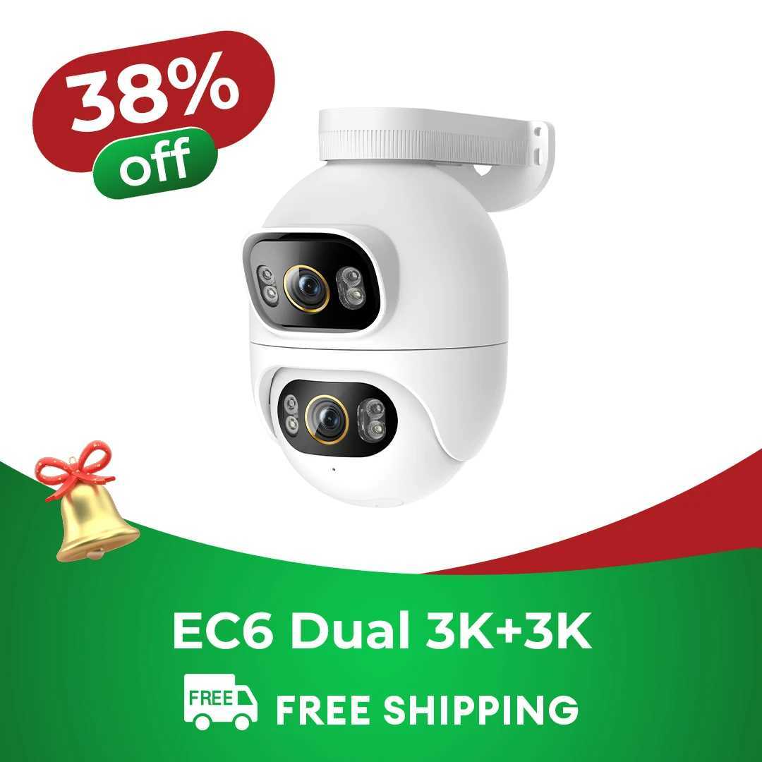 IMILAB New Outdoor Surveillance 3K+3K Dual Lens Camera 360 PTZ/Colour Night Vision/7/24 Work/MiHome App - EC6 Dual UpgradedXJ241228