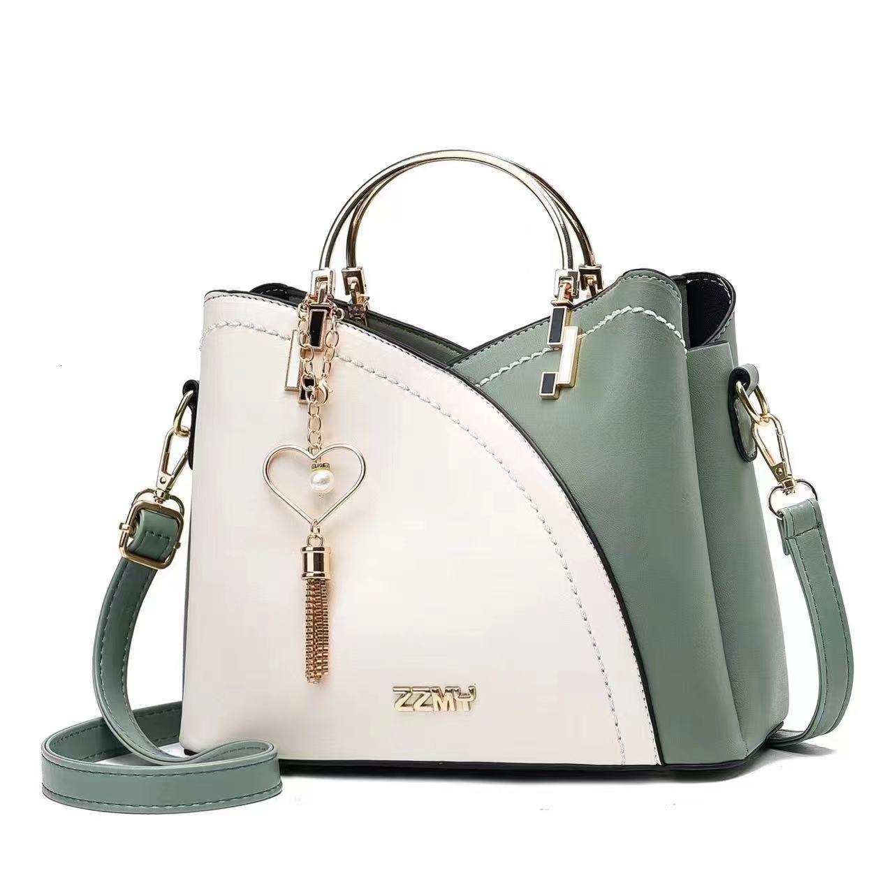 New Handbag Korean Edition Color Contrasting Quality Crossbody Large Capacity Shoulder Women's Bag
