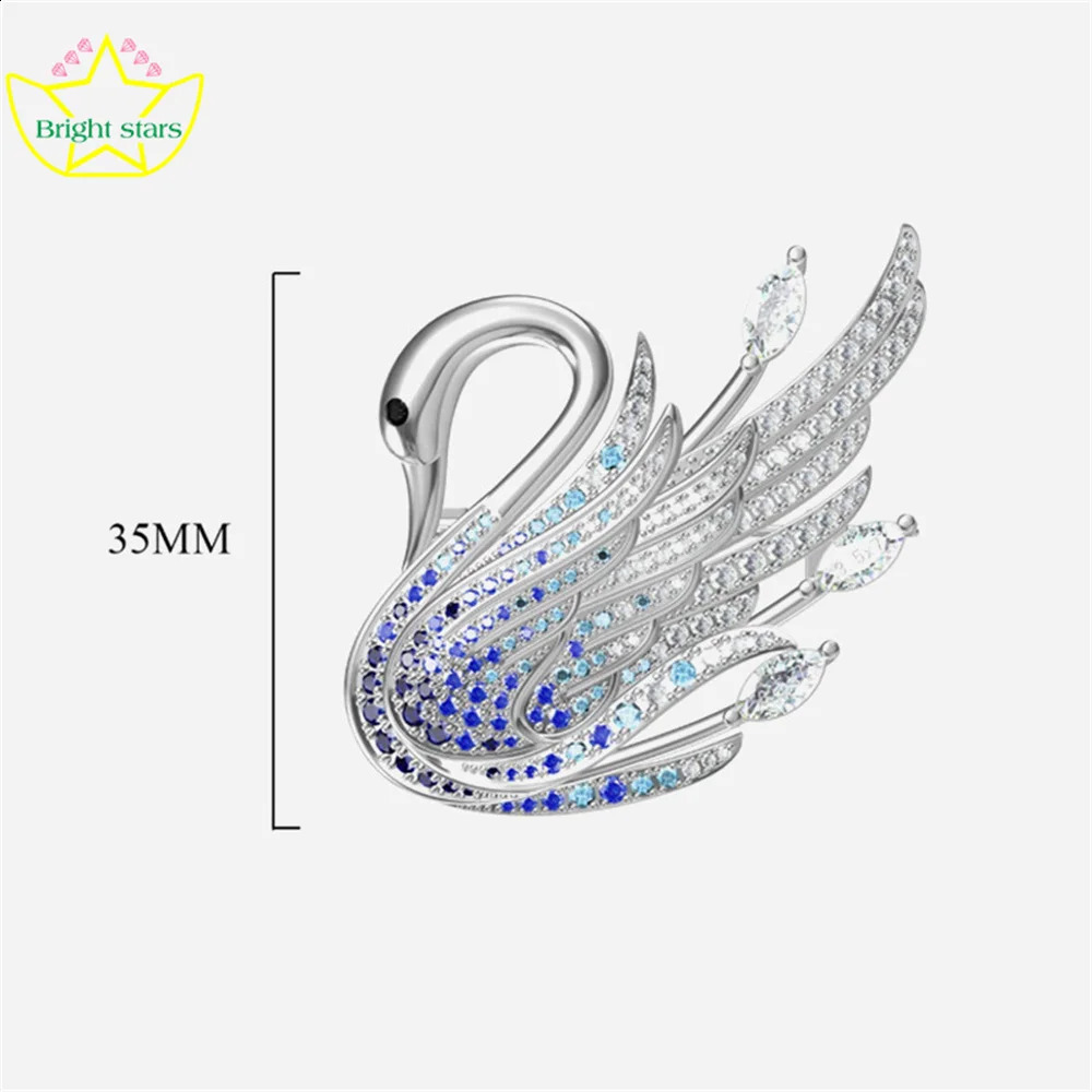 Bright Stars S925 sterling silver brooch womens anti-slip buckle silk scarf buckle clothing accessories press button brooch 241227