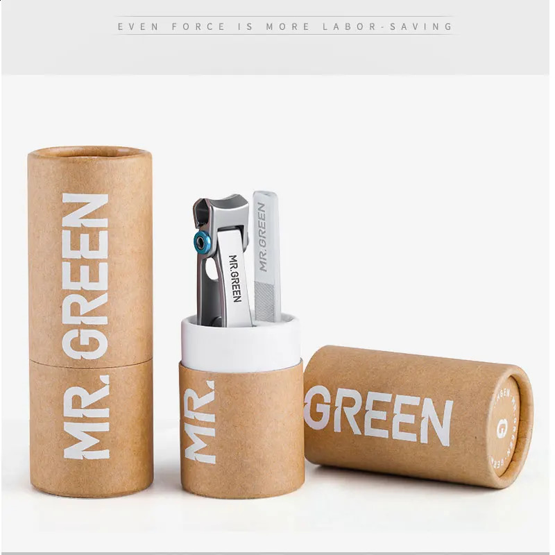 MR.GREEN Nail clippers Trimmer Stainless Steel Nail tools manicure Thick Nails cutter scissors with glass nail file 241223