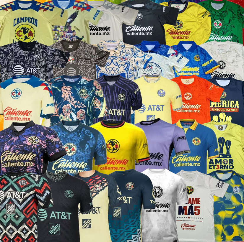 20 21 22 23 24 25 Liga MX Club America Soccer Jerseys HENRY J.QUINONES D.VALDES A.ZENDEJAS FIDALGO G.OCHOA FIDALGO F.VINAS 2023 2024 2025 HOME AWAY men Football Shirt