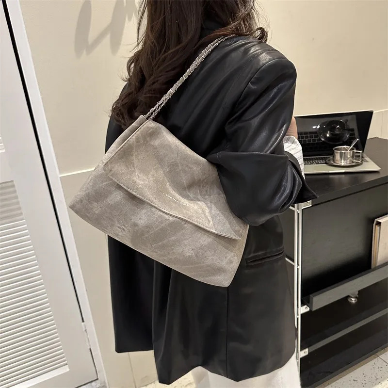 Autumn Fashion Casual Shoulder Bag Trend Retro Large Capacity Bags for Women Handbags Crossbody 241228