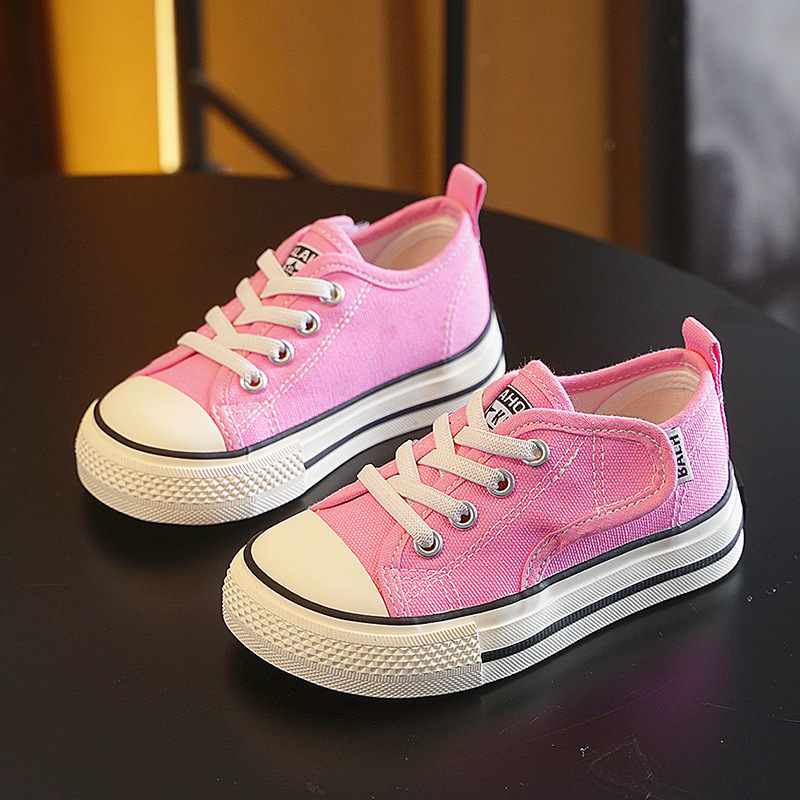 Kids Canvas Sneakers for Toddler Sport Casual Shoes Fashion Youth Children Flats Canvas Shoes Happysteps Boys Girls Kids Loafers Large Size US4c-US5y