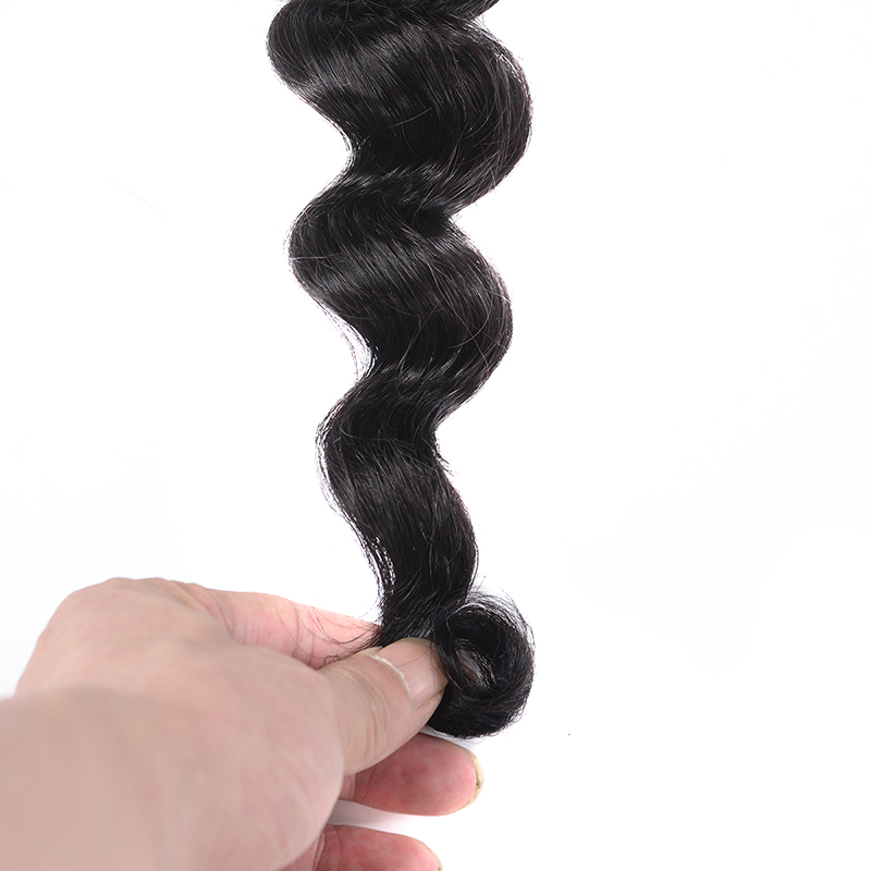 Brazilian Virgin Human Hair Extensions 10-30inch Loose Wave Bundles 3 Pieces/lot Hair Wefts Natural Color Curly