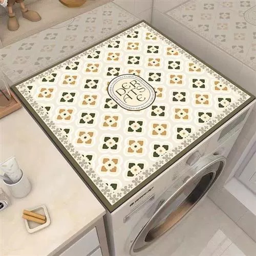 Household Washing Machine Cover Countertop Pad Waterproof Tablecloth Dust Cover Microwave Oven Refrigerator Countertop Dust Protection Pad