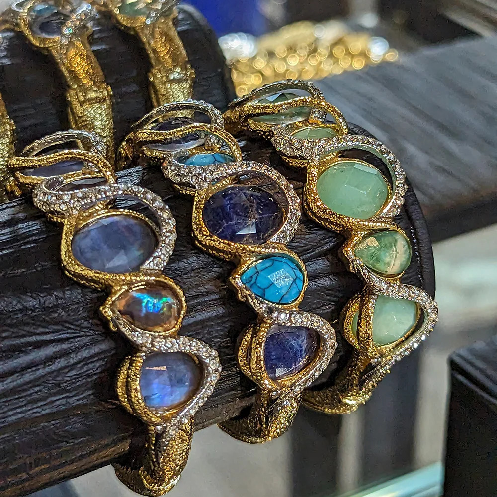 Europe and the United States exaggerated rhinestones elegant exaggerated cross-border e-commerce wholesale two-colo 241227