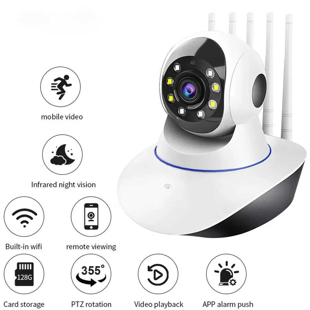 5 Antennas WiFI Camera Full Color HD Home Security Protection 360 Strong Signal Surveillance Webcam Baby Monitor PIX-LINK GT5XJ241228