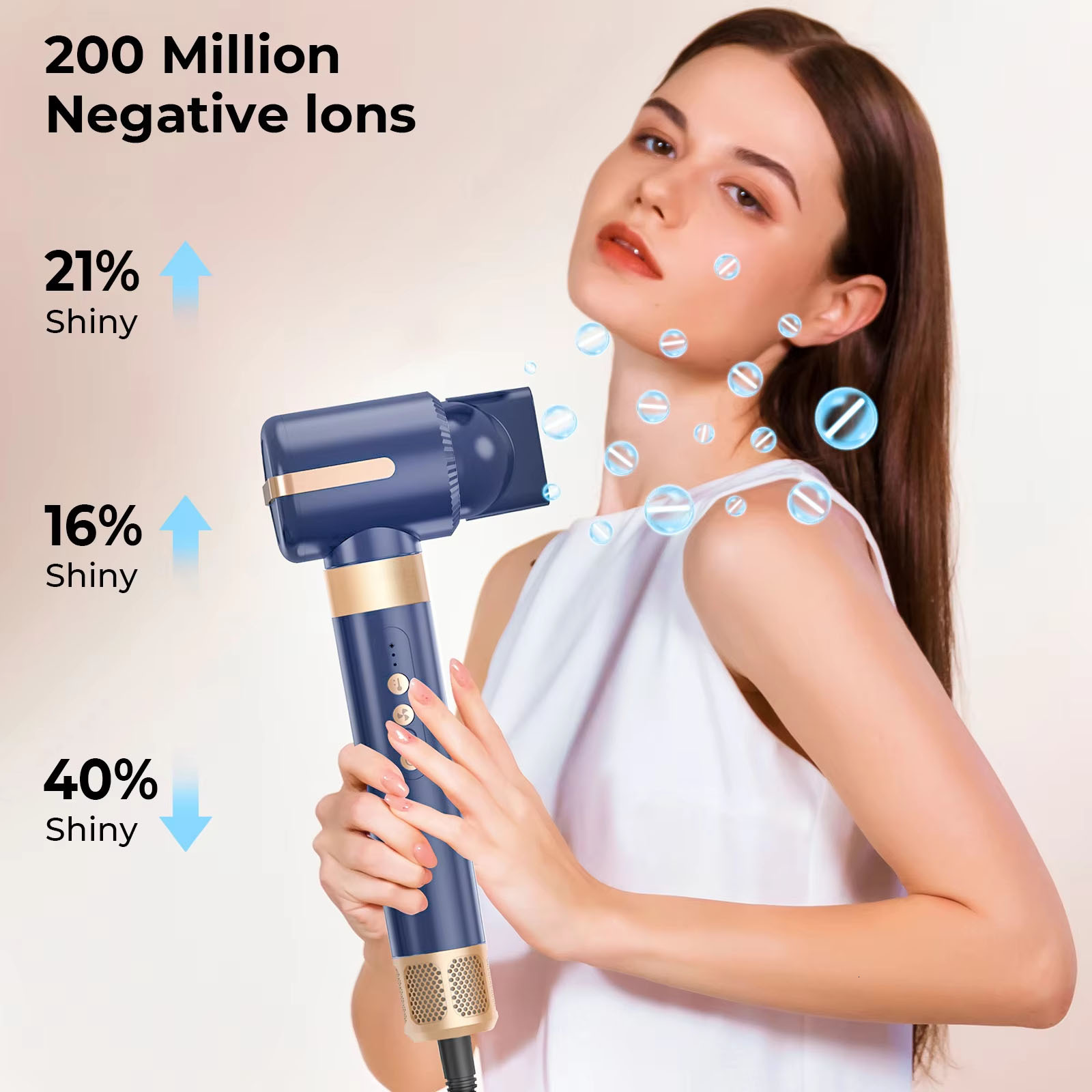 Blow Dryer 110000 RPM Hot Brush Styler Auto Air Curler For Curly 7 In 1 Multistyler Hair Styg Tool