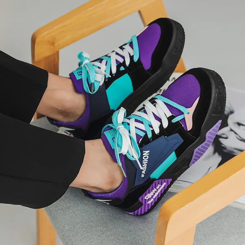 Fashion Platform Men Casual Shoes Outdoor Breathable Sneakers Skateboarding Sport Student Antiskid Tennis Athletic 241223