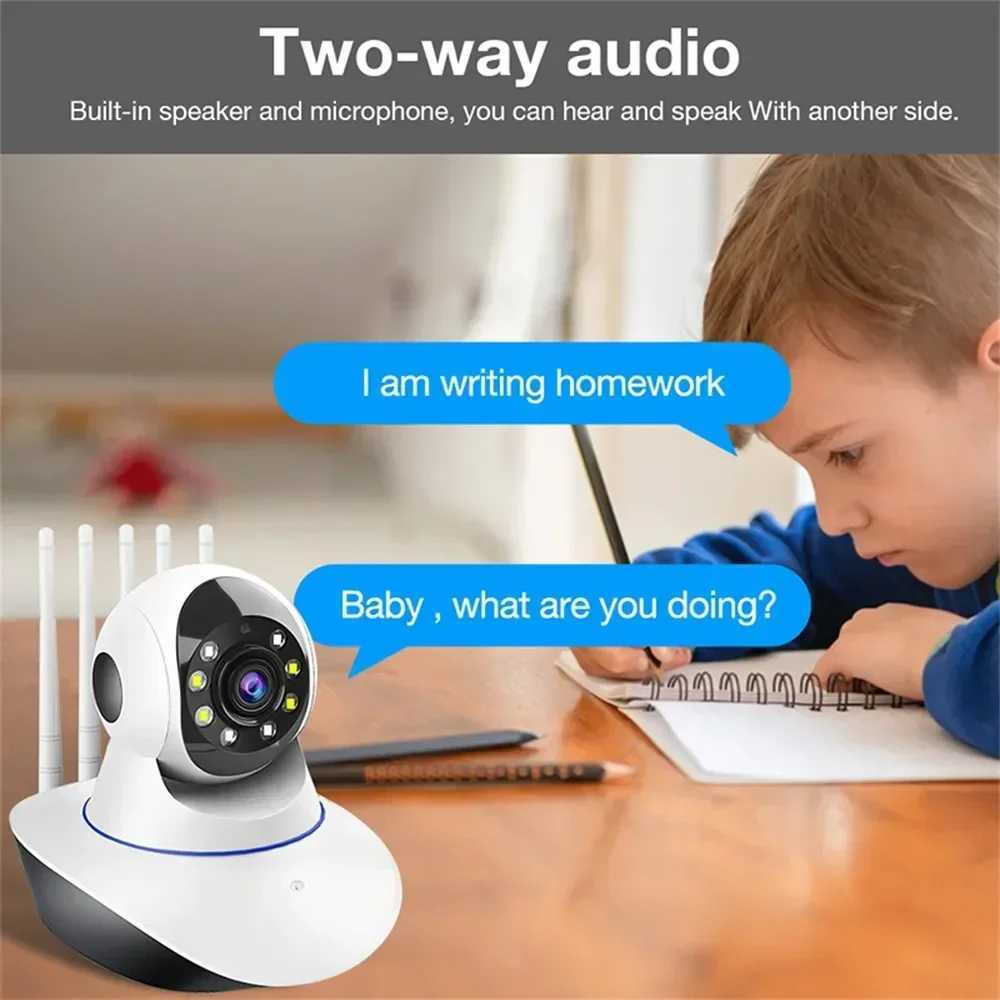 5 Antennas WiFI Camera Full Color HD Home Security Protection 360 Strong Signal Surveillance Webcam Baby Monitor PIX-LINK GT5XJ241228