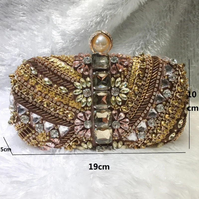 Water Diamond Handbag Crystals Evening Clutch Bags Women Wedding Party Purse Ball Handbags Rhinestone Mini heart bag 241227
