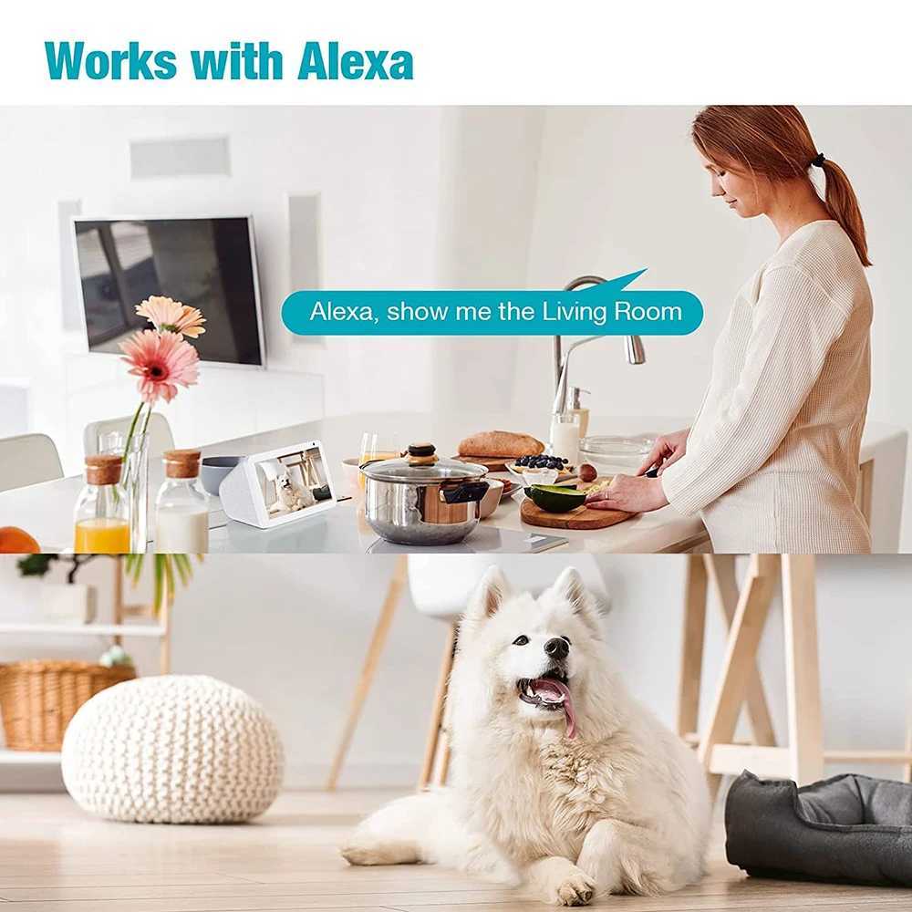 VIMTAG 4MP 360 Camera WIFI Auto Track 2-Way Audio IR Night Vision AI Human Detection IP Camera PTZ Indoor Security SurveillanceXJ241228