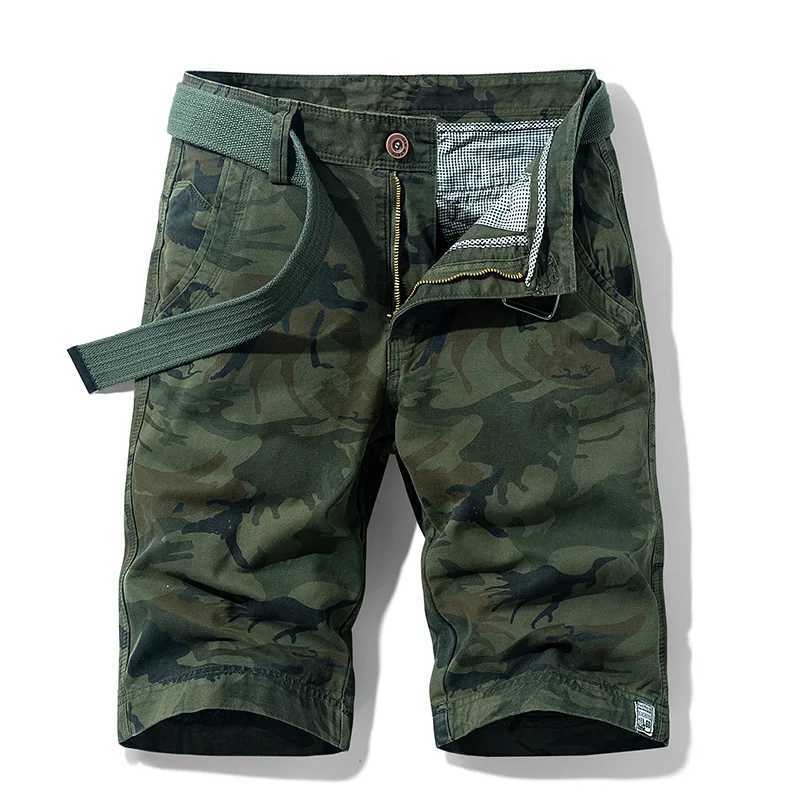 Summer Mens Camouflage Cargo Shorts Men Cotton Army Casual Tactical Shorts Outwear Bermuda Military Joggers Breeches Shorts Male W250621