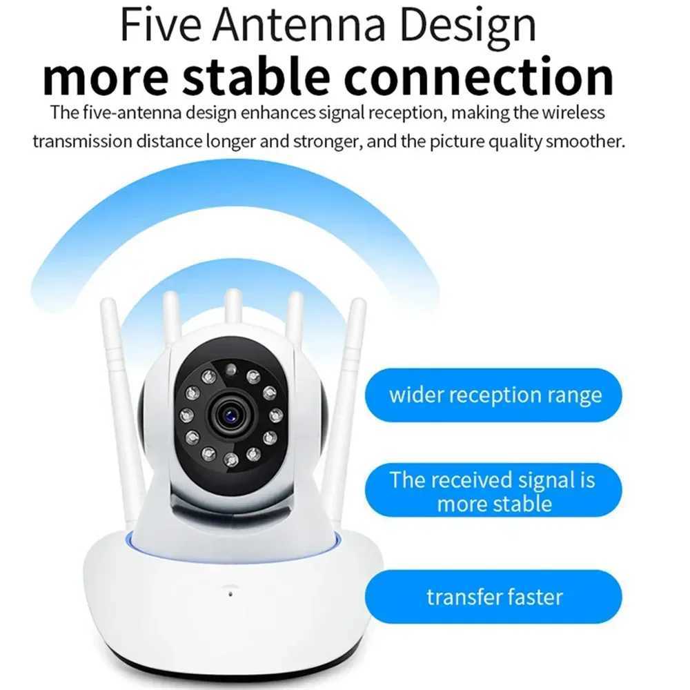 5 Antennas WiFI Camera Full Color HD Home Security Protection 360 Strong Signal Surveillance Webcam Baby Monitor PIX-LINK GT5XJ241228