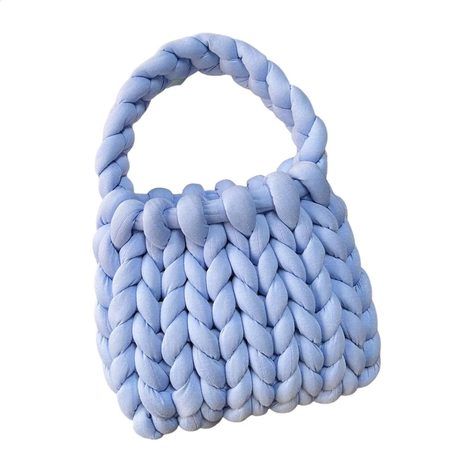 Women Crochet Bag Handbag Woven y Shoulder for Spring Summer 241225