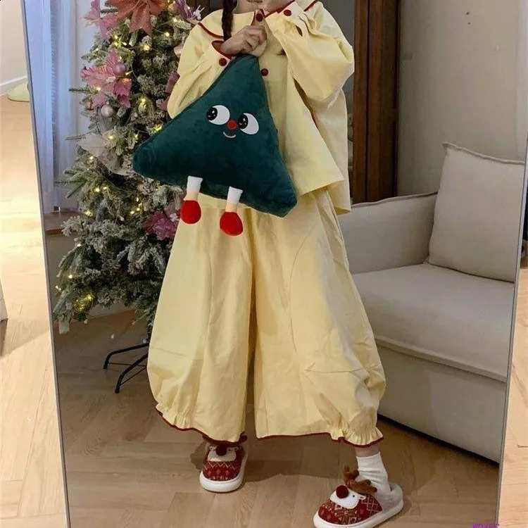 Christmas Cotton Slippers For Women Cute Cartoon Deer Antislip Girls Indoor Home Floor Shoes Couple Fashion Party Slides 241223