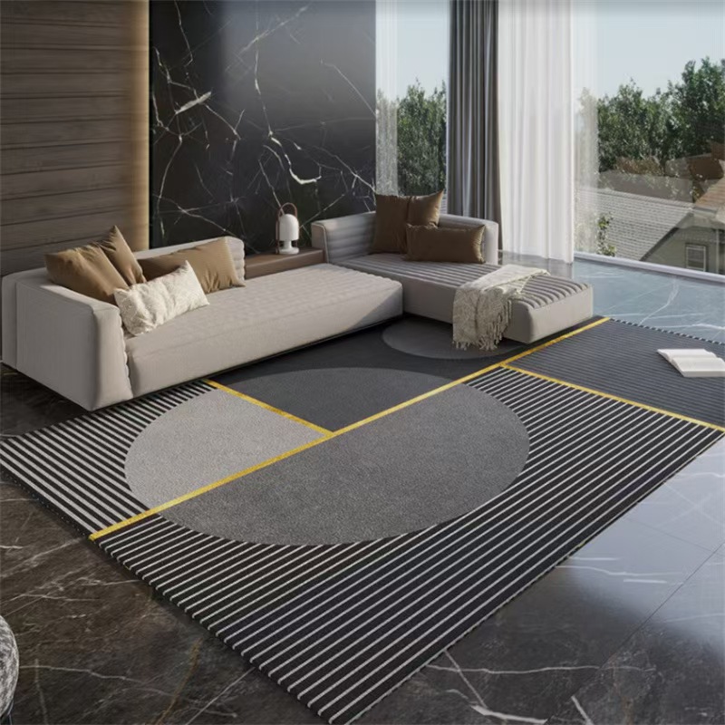 4871-69.99-BB-Striped Art Carpet Elegant Large Area Living Room Carpets Comfortable