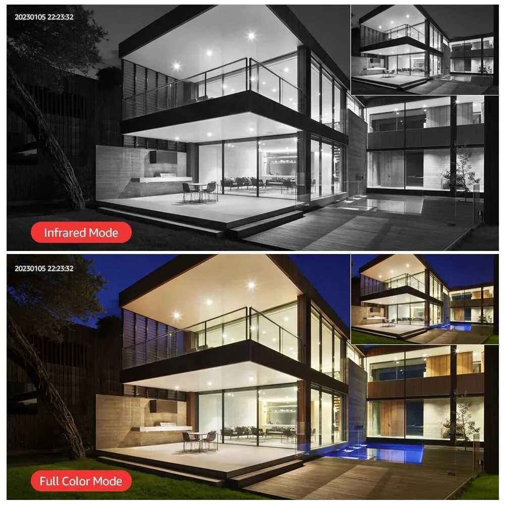 V380 Pro 4G Sim Card IP Camera 8MP Dual Lens PTZ Night Vision Outdoor Webcam Al Smart Home CCTV Security Protection MonitorXJ241228