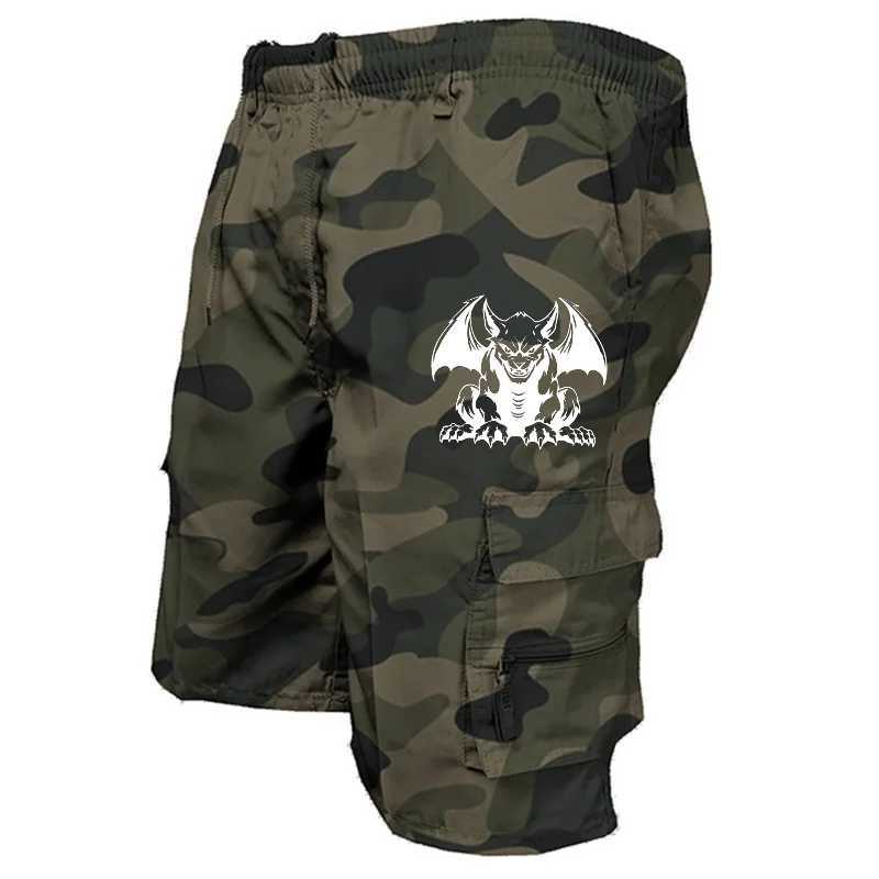 New Fashion Cool Printed Shorts Summer Mens Cargo Shorts Casual Loose Drawstring Shorts S-3XL W241228