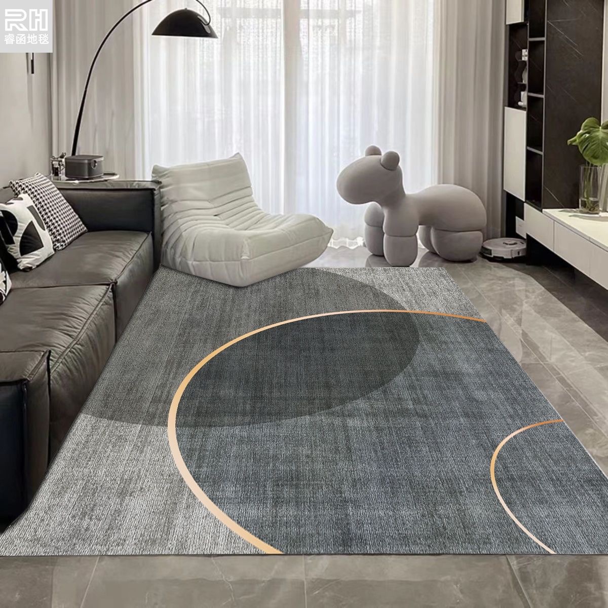 4879-58.8-BB-Room Carpets Large Bedside Rug Upgrade Non-Slip Rugs Home Decor