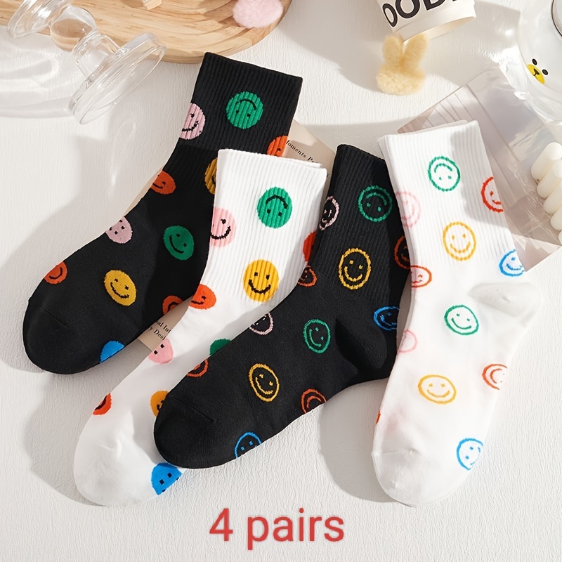 Stylish Ladies' Mid-Calf Sport Socks Set - Perfect Fit for Spring through Autumn