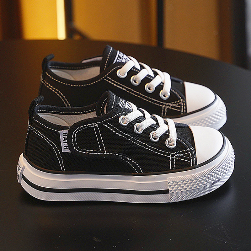 Kids Canvas Sneakers for Toddler Sport Casual Shoes Fashion Youth Children Flats Canvas Shoes Happysteps Boys Girls Kids Loafers Large Size US4c-US5y