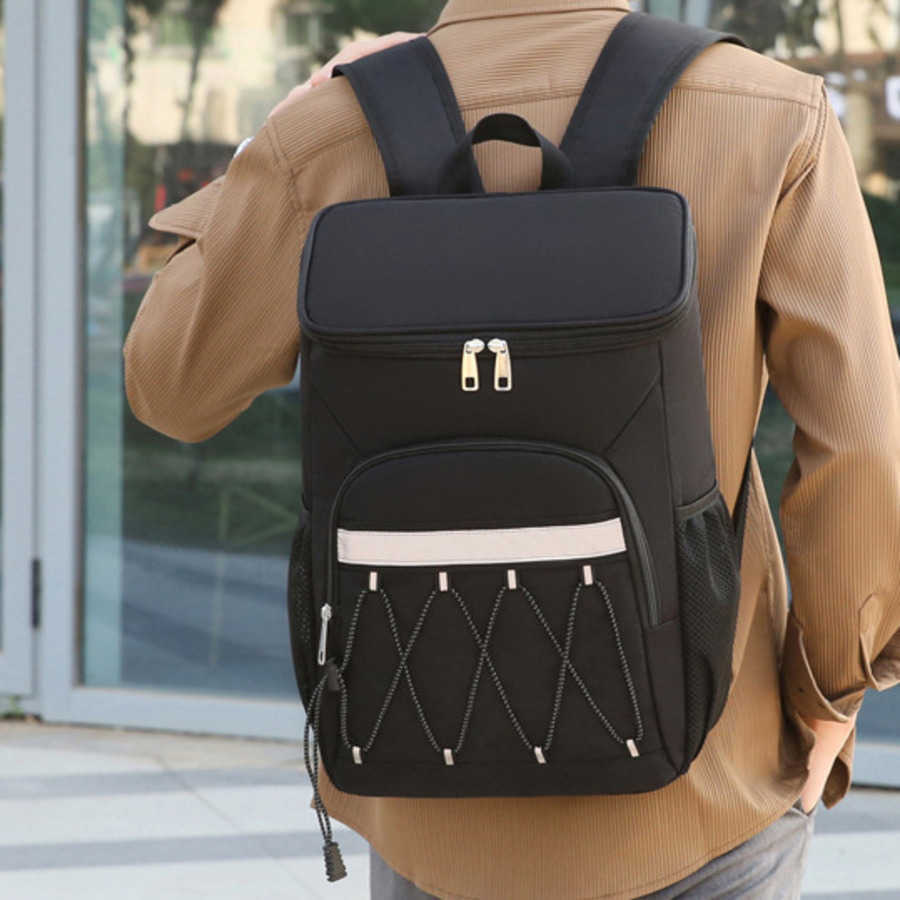 Backpack Insulation Bag Oxford Cloth Large Capacity Outdoor Picnic Backpack Multifunctional Splash Proof Picnic Bag 240920