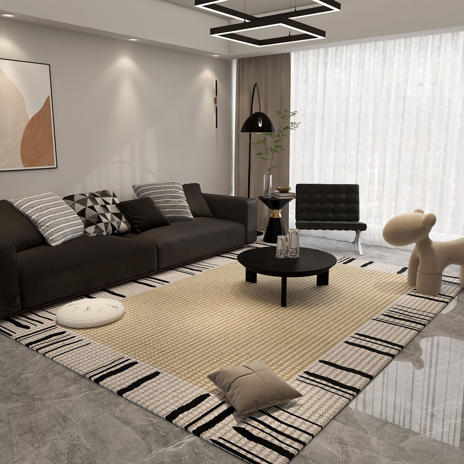 4833-29.88-PDD-Living Room Carpets Comfortable Refreshing Bedroom Decoration Rugs
