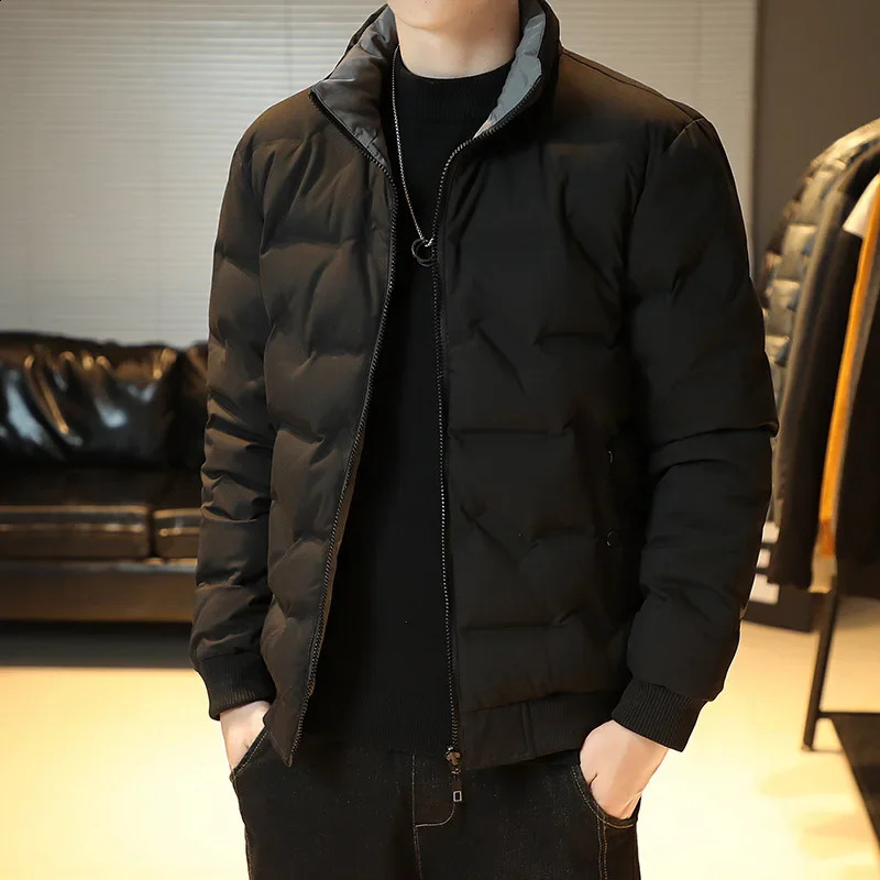 Arrival Winter Mens Down Jacket Comfortable Warm 80 White Duck Feather DoubleSided Wearable Fashionable Plus Size Top 241228