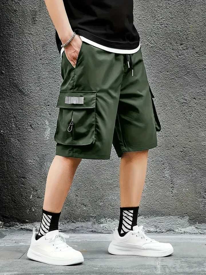 Mens Cargo Shorts Outdoor Travel Casual Sports Large Pockets Durable and Comfortable Fabrics Thin Shorts for Outings 7 W241228