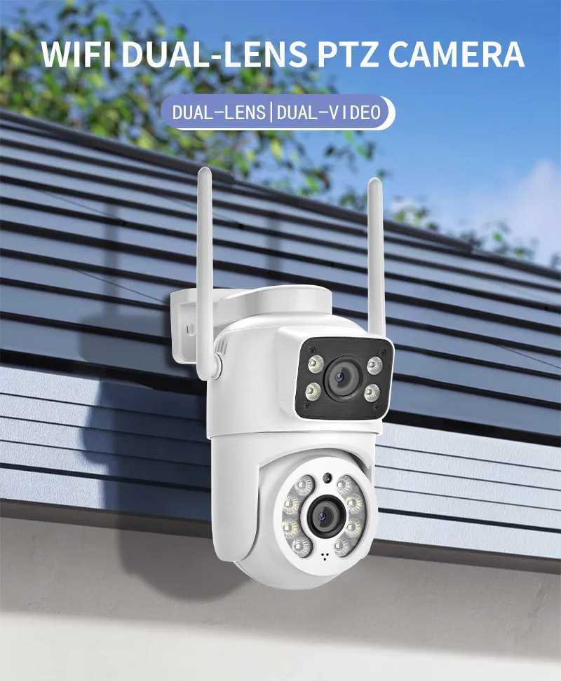 6MP 3K Dual Lens Dual Sn PTZ Wifi Camera Ai Human Detect Auto Tracking Wireless Outdoor Surveillance Camera iCSeeXJ241228