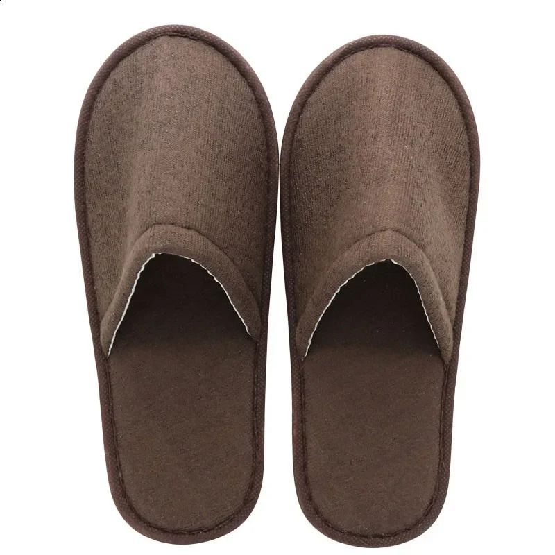 10 Pairs Luxurious Plush Slippers Women Men Travel el Slides Homestays Households Shoes Nonslip Disposable 241223