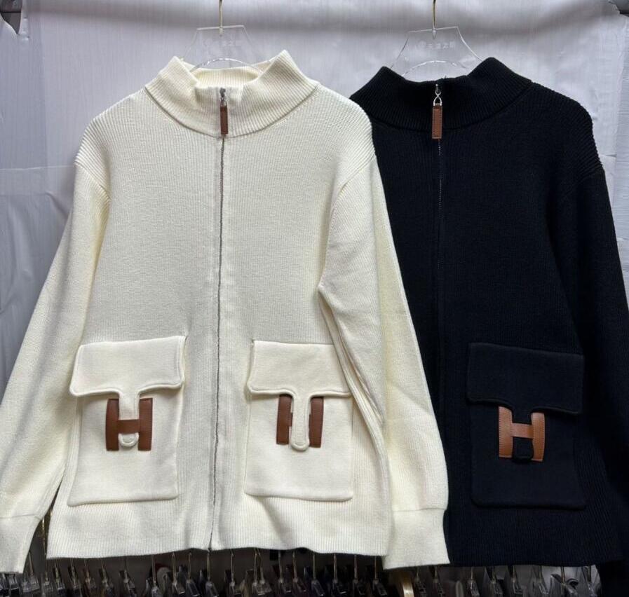 New Women's high collar sweaters knitted zipper joker jumpers long sleeves TOP jacket sweaters for female H1
