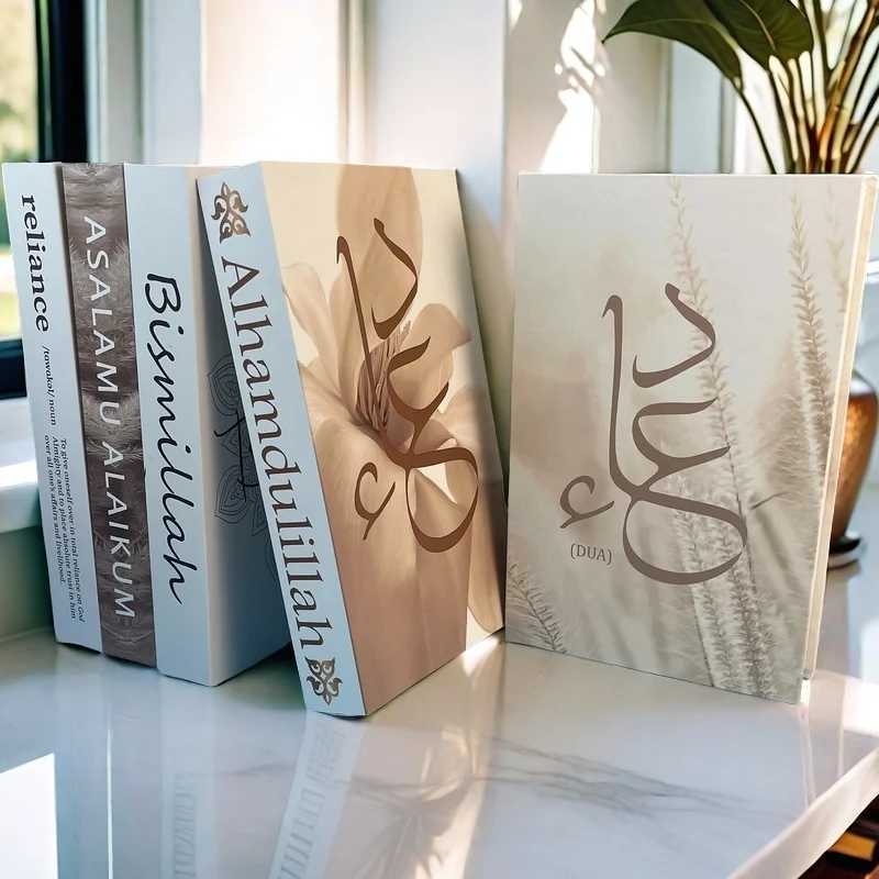 Islamic Mosque Luxury Fake Book Storage Box Kaaba Decorative Books Home Decor Coffee Table Bedroom Ornament Interior DecorationXJ241228