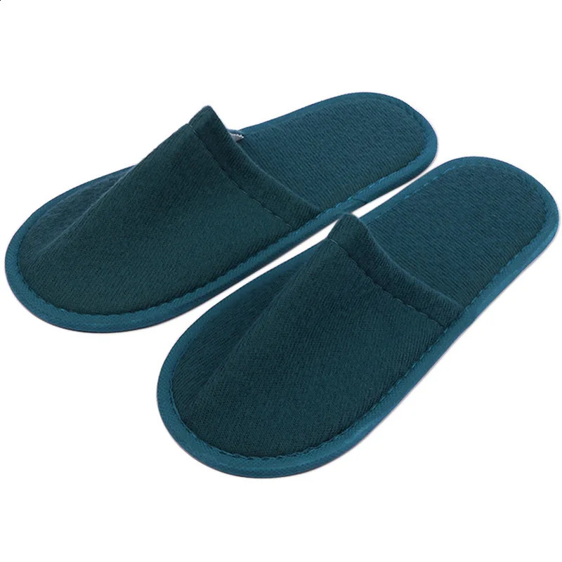 10 Pairs Luxurious Plush Slippers Women Men Travel el Slides Homestays Households Shoes Nonslip Disposable 241223