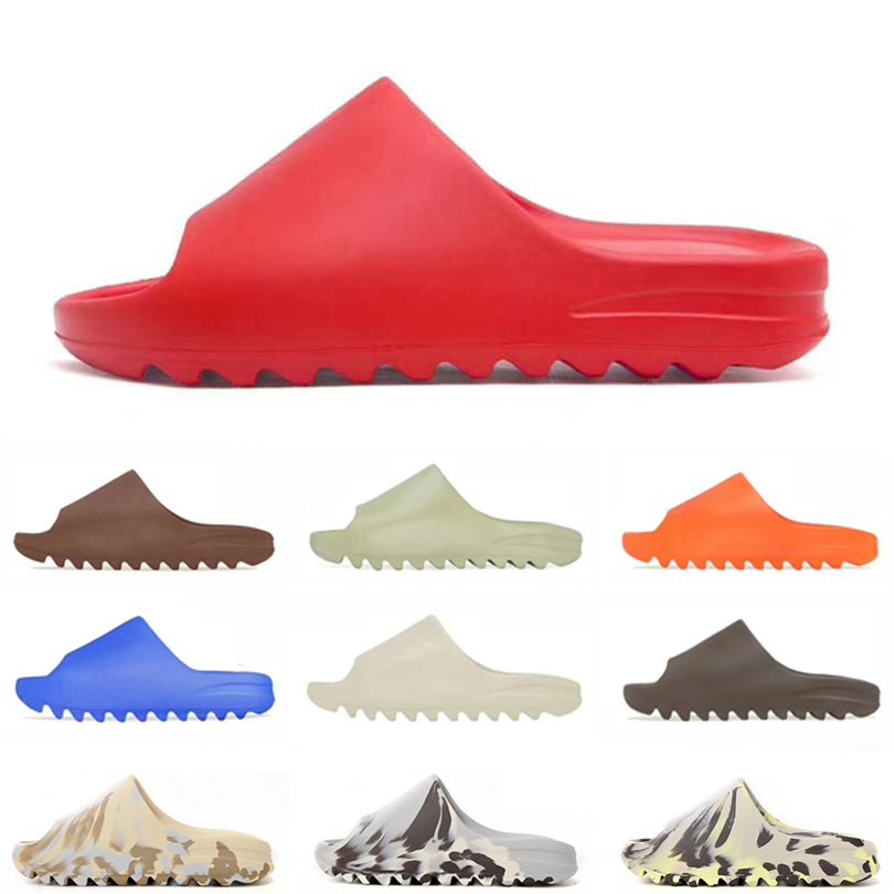 2025 Onyx Designer Slippers Bone Sand Soot Red Core Enflame Orange Women Men platform sandals Summer Beach slides EVA Flip flops Scuffs