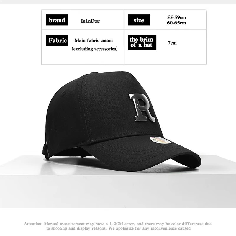 High top American sports baseball cap for both men and women with a large head circumference and a wide brim hard top duckbill 241227