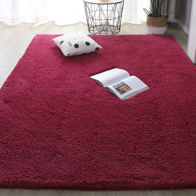 4852-55.8-PTX-Modern Simple Wind Living Room Bedroom Solid Color Thickn-Slip Square Carpet