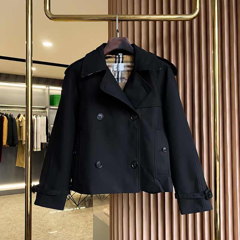 Designer Women's Jacket Fashion Jacket Long Sleeve Women's Slim Fit Trench CoatShort Trench Coat Winter High Quality Jacket