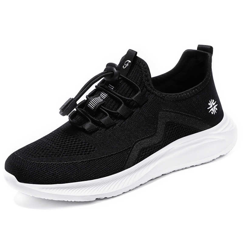 Womens autumn soft soled lightweight casual shoes for middle aged and elderly mothers Fashion and versatile single shoes