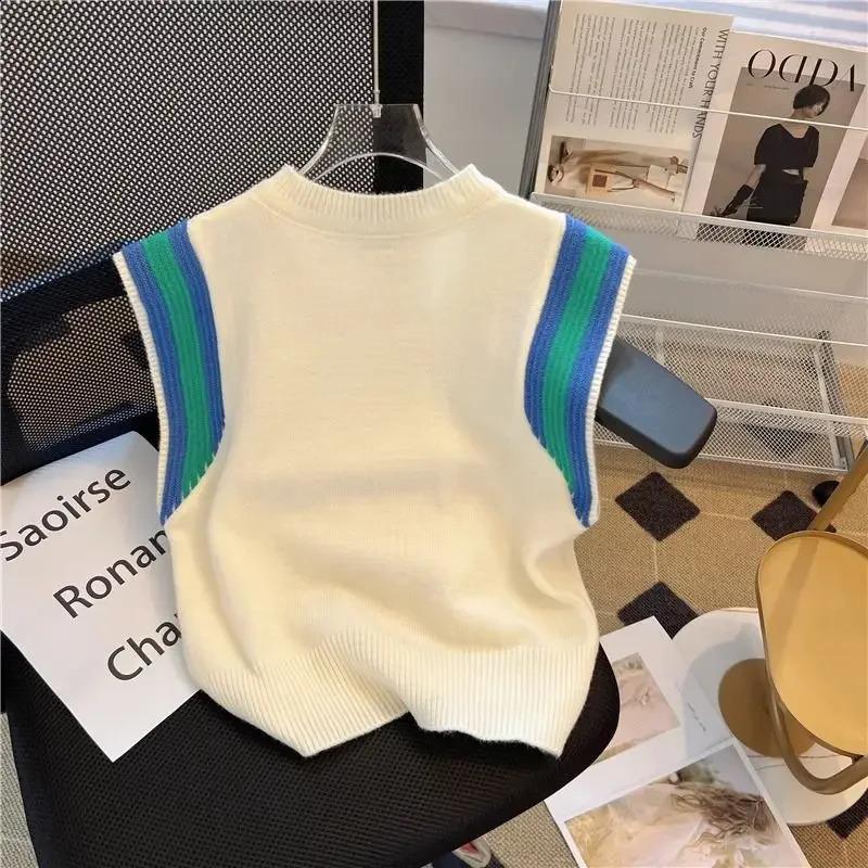 Knitted Vest Summer Womens n Sense Top Sweaters Sweater Women Traf Official Store 2023 241223