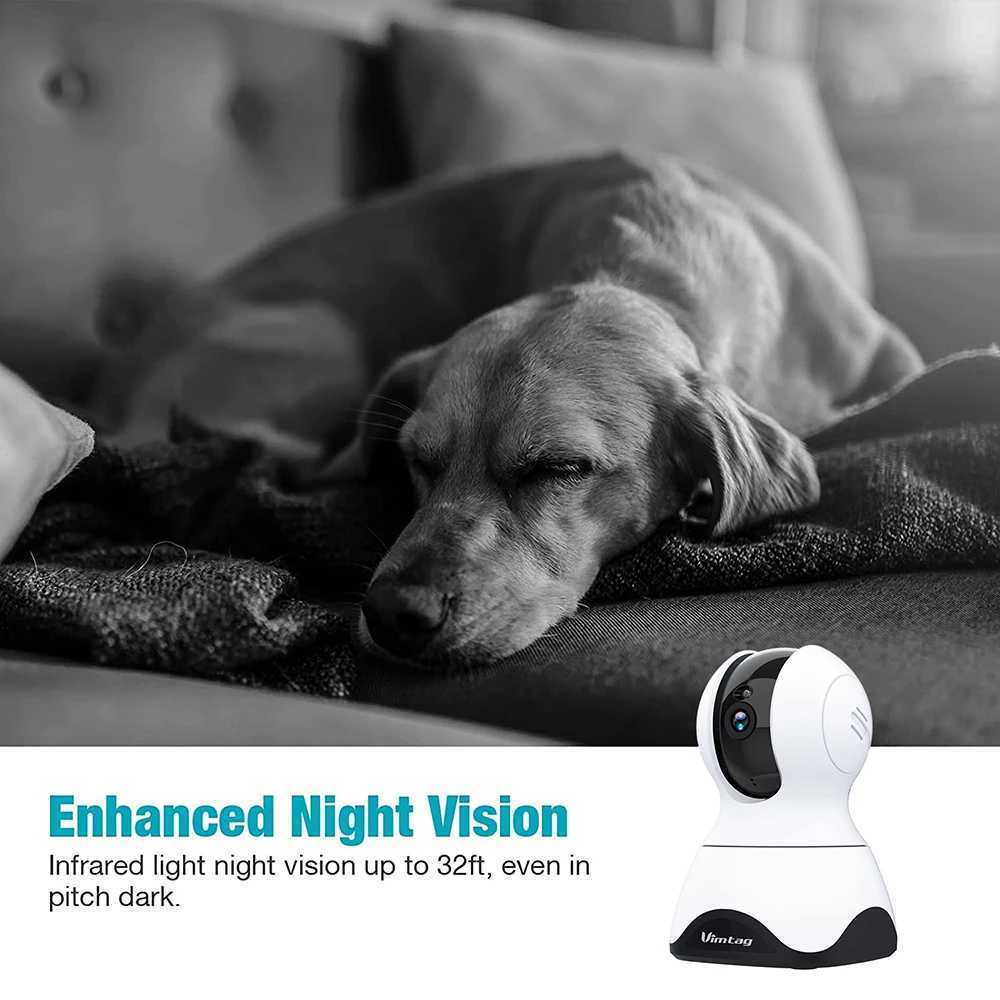 VIMTAG 4MP 360 Camera WIFI Auto Track 2-Way Audio IR Night Vision AI Human Detection IP Camera PTZ Indoor Security SurveillanceXJ241228